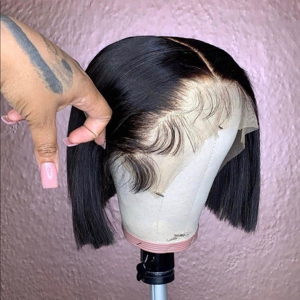 10” 13x4 Brazilian Human Hair Bob Wig